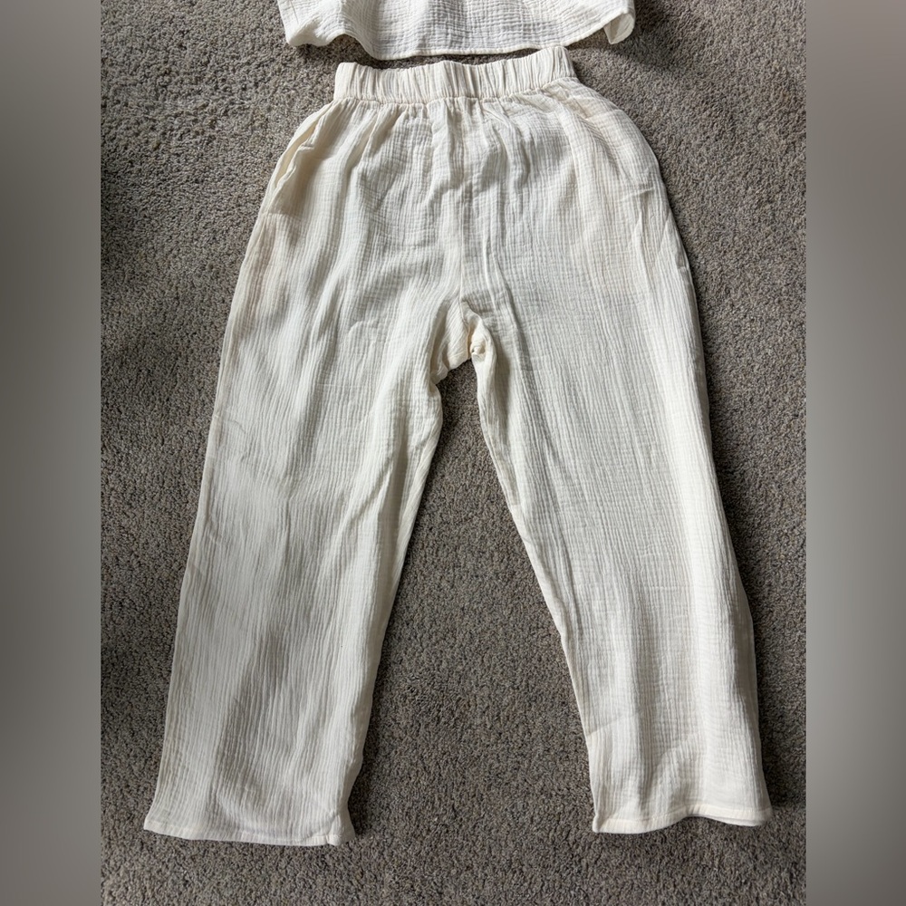 NWT Hackwith cotton gauze crop set - Picture 6 of 10